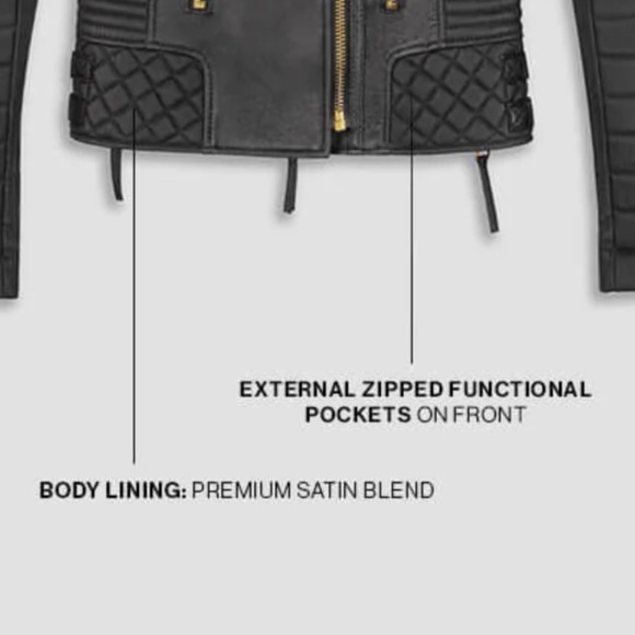 BODA SKINS Kay Michaels 100% Leather Jacket Size 6 - Picture 14 of 16